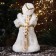 Snow Maiden "In a fur coat and earrings. With a strap" moves, 40x20 cm, white