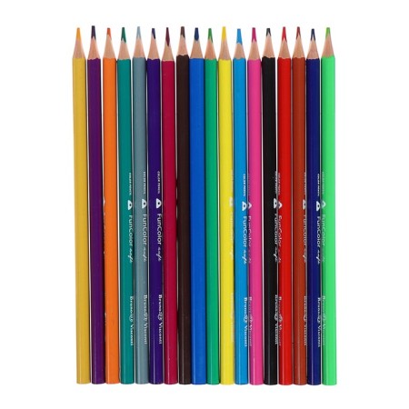 Faincolor color pencils Funcolor are plastic, in a cardboard tube, mix-3