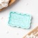 Silicone Mold “Happy Birthday”, 6 × 3.7 × 0.6 cm, turquoise color