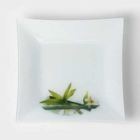 Bamboo glass plate "Bamboo", 29.5 × 29.5 cm