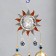 Wind Music Metal "Star, two months and the sun" red, from the evil eye 3 bells 27 cm