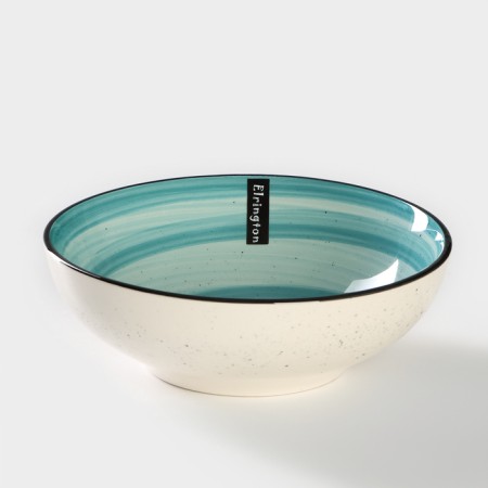 The plate is deep ceramic Elrington “Airgraph. Mint breeze ", d = 18 cm-5