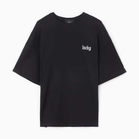 Women's T -shirt MIST Lucky p. S-M, black-6
