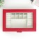 Casket to the leatherette for jewelry "Hamptons" red 5.5x27x18 cm