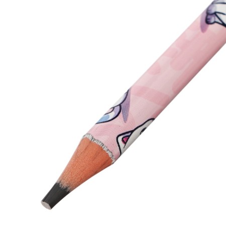 Pencil b/g design BrunovisConti Kawaii Animals. Cat, circle, hb, 3mm-2