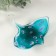 Suvenir Glass "Skat with points" under Murano glass 13.5x13.8x4 cm