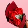 Bouquet of soap roses, red