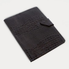 Folder for documents on a button, 4 sets, brown color