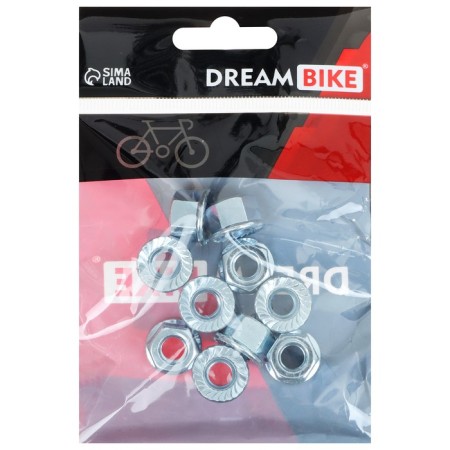 Dream Bike axis nut, 8 mm, silver color-2