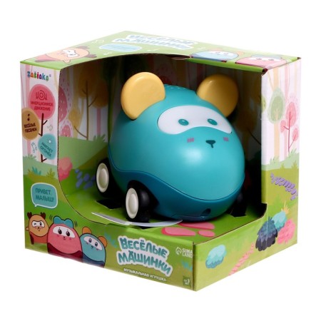 Musical toy "Funny cars", light, green color-4