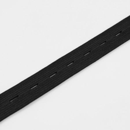 Elevard perforated, 20 mm, 25 m, black color-1
