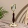 Lupa table souvenir "ari" wood, brass 25 cm