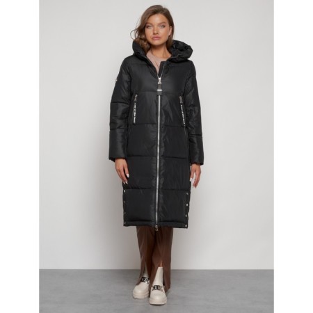 Coat insulated winter female, size 50, black color