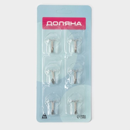 Velcro hook "Classic", 6 pcs, transparent-7