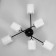 Alandi chandelier 6he27 40W Black-chromium 62x62x28 cm