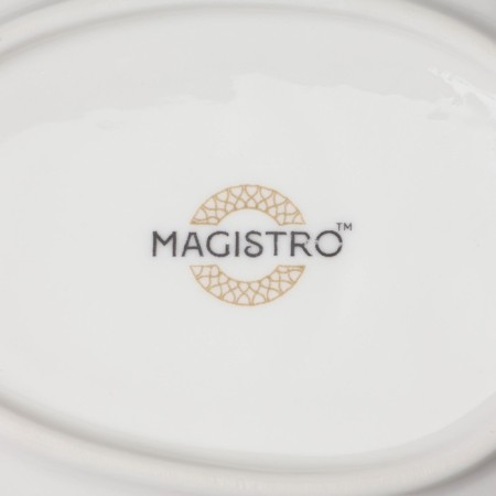 Coffee steam porcelain Magistro "Blanche", 2 items: a cup 80 ml, a saucer 13 × 10.5 cm-5