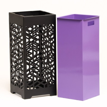 Sadovo-park urn "TRES" 44 l, 30 x 30 x 70 cm, case 2 mm, tank 0.5 mm-4