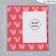 Magnet with a block for the notes "Hearts. Love" 11.5x12.5 cm