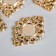 Decor for creativity Plastic base "Circle in openwork" gold d = 1.6 cm 5x3.5x0.2 cm