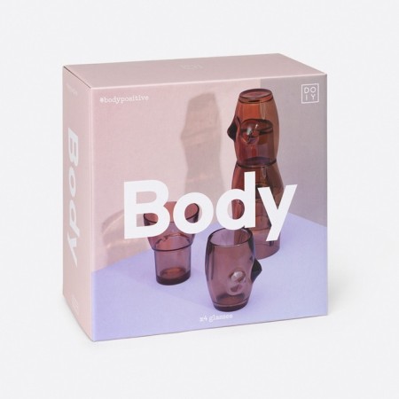 Набор стаканов Doiy Body, 4 шт, цвет коричневый-4