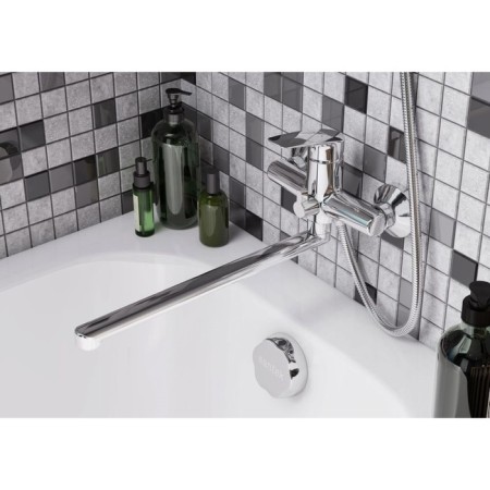 Santek's bath mixer "Marion", long spout, with accessories, chrome-2