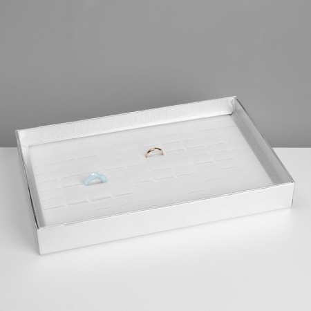 Steam for jewelry "Casket" 100 seats, 29 × 19 × 4 cm, silver color-1