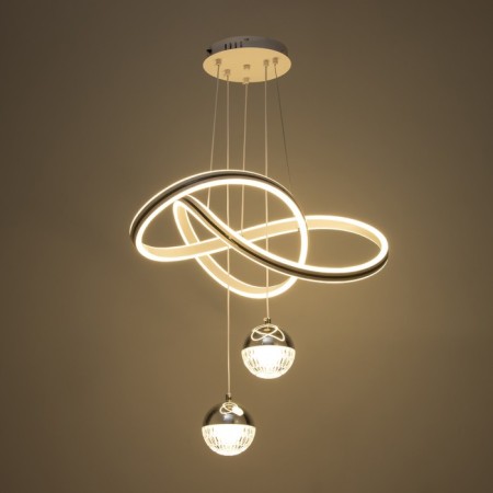 Lamp with the PDU "Mona" LED 170W 3000-6000K White 49x49x19-119 cm-2
