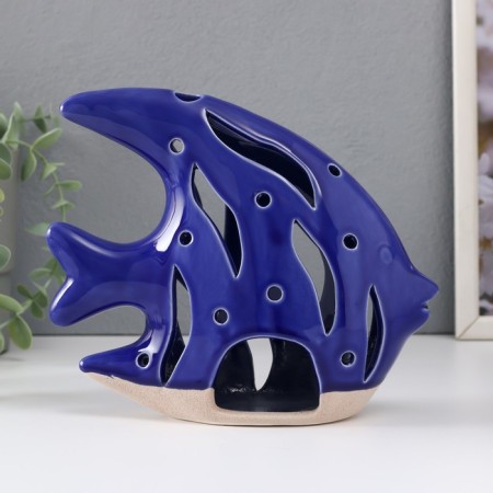 Ceramics Ceramics "Fish Scalaria" Sand-blue 18.3x7.3x16 cm-4
