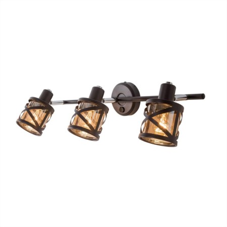 Sconces Citilux "Hesse" CL536635, 53x10 cm, 3x60W, E14, brown color