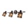 Sconces Citilux "Hesse" CL536635, 53x10 cm, 3x60W, E14, brown color