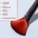 A set of makeup brushes, 5 objects, black color