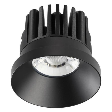 Built -in LED LED NOVOTECH, 10 W, 220 V, 70x70 mm, d = 70 mm, black