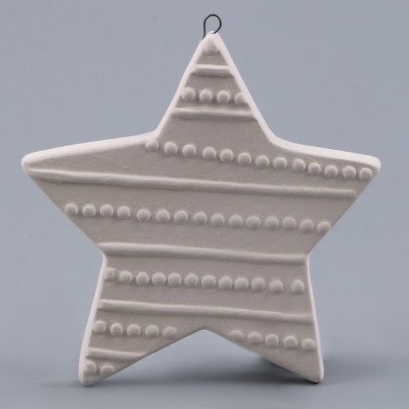 Christmas tree decoration for coloring "Star", with a suspension-4