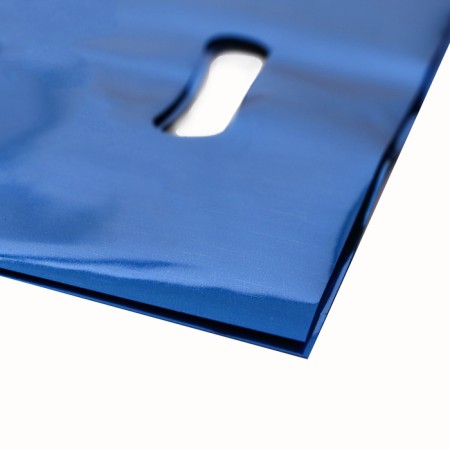 Gift, metallized, blue 17x25 cm package, 20 microns 10 pcs set-2