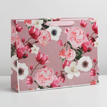 Package Gift Laminated Horizontal, Packaging, Flower, L 40 x 31 x 11.5 cm-1
