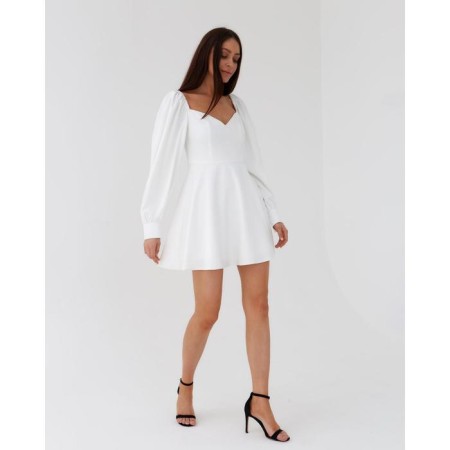 Dress summer female mist size 44, white color-1