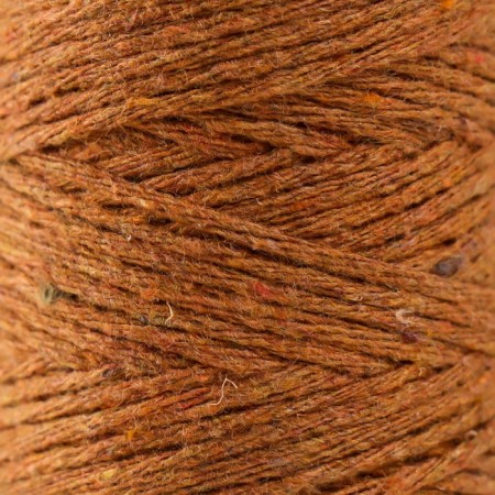 Knitting cord 100% cotton, width 1mm 100m 80g "Brown" 10x4.2x4.2 cm-2