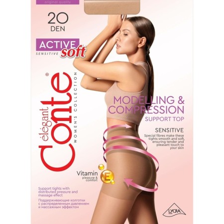 Women's tights Active Soft, size 3, Grafit color-3