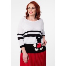 Female jumper, size 52, white color