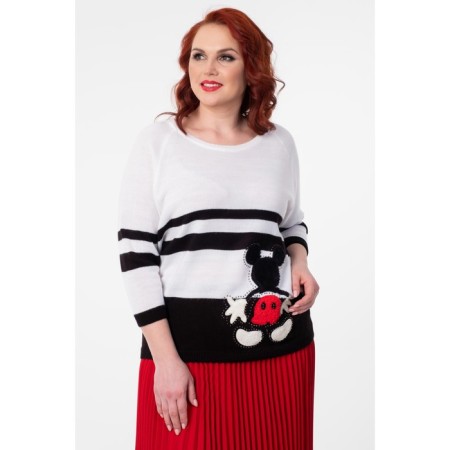 Female jumper, size 52, white color