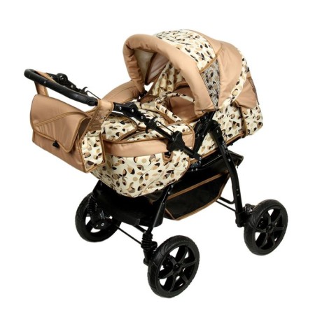 Pilot stroller "pilot", plastic wheels, shades of beige, MIX drawing-1