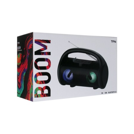 Portativana column Boom, 10 watts, 1200 mAh, BT, FM, backlight, black-9