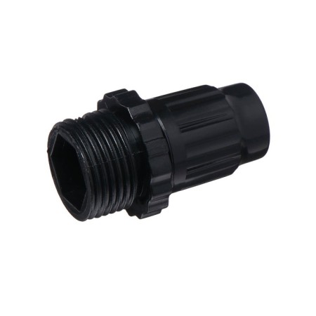 Connector for a drip tube, 6 mm, external thread 3/4 ", plastic, Greengo
