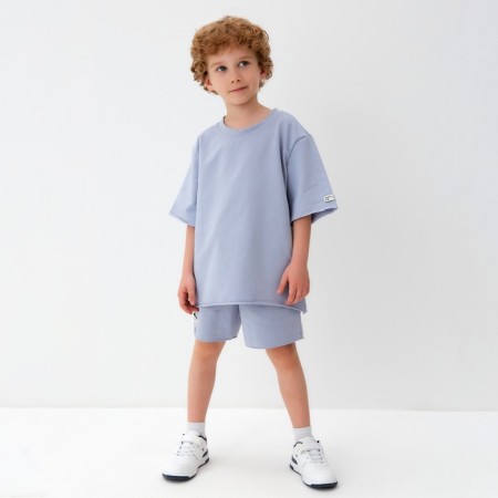 Children's T -shirt KAFTAN, p. 30 (98 - 104 cm), gray-5