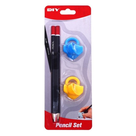 Cleaning Set, 2 chernographic pencils, 2 nozzles-trainer for correcting writing techniques, mix-4