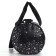 Bag children's sports plush for a girl with sparkles "Stars" black