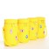 Bag's bag with lightning, stickers mix, yellow color