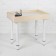 Sand drawing table, 35 × 50 cm, plywood, plexiglass, white backlight