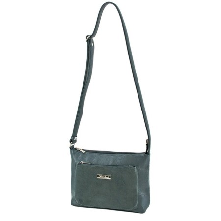 Women's bag (B2757-05142) Artificial leather + suede, gray, 1x210x24 cm