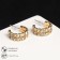 Earrings with “Antiquity” rhinestones, double color in gold